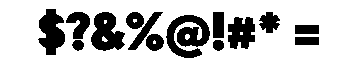 Gatch Black Instance Font OTHER CHARS