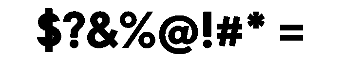 Gatch Bold Instance Font OTHER CHARS
