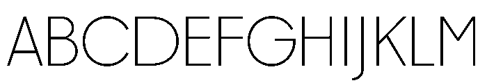Gatch Extralight Instance Font UPPERCASE