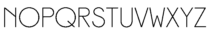 Gatch Extralight Instance Font UPPERCASE