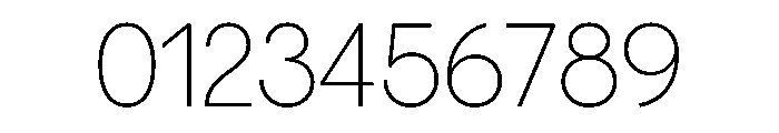 Gatch Extralight Font OTHER CHARS