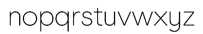 Gatch Extralight Font LOWERCASE