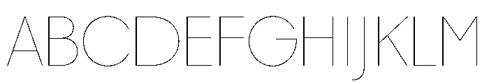 Gatch Hairline Instance Font UPPERCASE