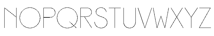Gatch Hairline Instance Font UPPERCASE