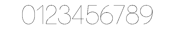 Gatch Hairline Font OTHER CHARS