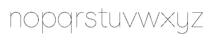 Gatch Hairline Font LOWERCASE