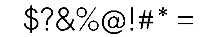 Gatch Light Font OTHER CHARS