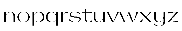 Gatwick Extralight Glider Font LOWERCASE