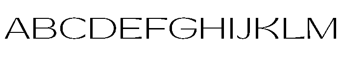 Gatwick Extralight Jet Font UPPERCASE