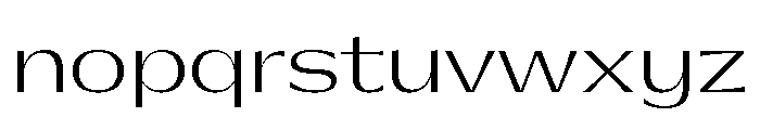 Gatwick Extralight Jet Font LOWERCASE