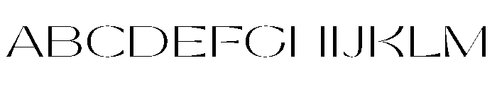 Gatwick Glider Variable Extralight Font UPPERCASE