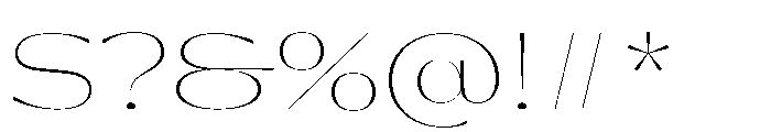 Gatwick Glider Variable Hairline Font OTHER CHARS