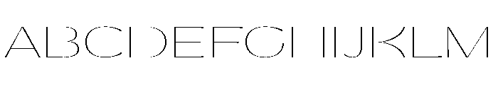 Gatwick Glider Variable Hairline Font UPPERCASE