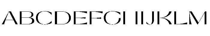 Gatwick Glider Variable Light Font UPPERCASE