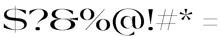 Gatwick Glider Variable Regular Font OTHER CHARS