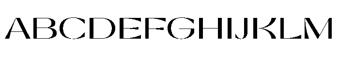 Gatwick Glider Variable Regular Font UPPERCASE