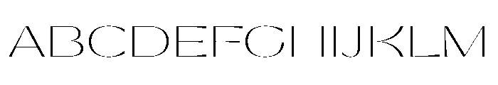 Gatwick Glider Variable Thin Font UPPERCASE