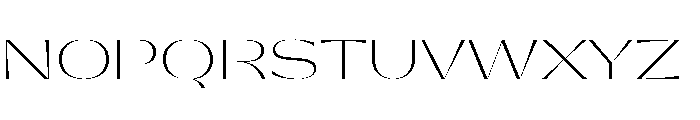 Gatwick Glider Variable Thin Font UPPERCASE