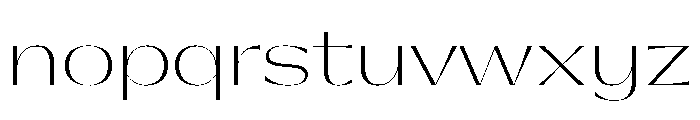 Gatwick Glider Variable Thin Font LOWERCASE