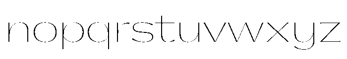 Gatwick Hairline Glider Font LOWERCASE