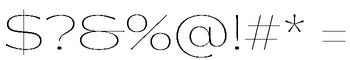 Gatwick Hairline Jet 2 Font OTHER CHARS