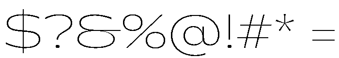 Gatwick Hairline Jumbo Font OTHER CHARS