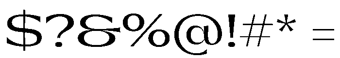 Gatwick Jet Regular Font OTHER CHARS