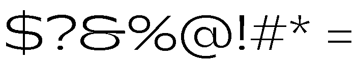 Gatwick Jumbo Variable Extralight Font OTHER CHARS