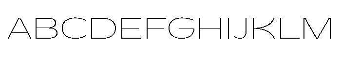 Gatwick Jumbo Variable Hairline Font UPPERCASE