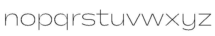 Gatwick Jumbo Variable Hairline Font LOWERCASE