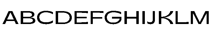 Gatwick Jumbo Variable Regular Font UPPERCASE