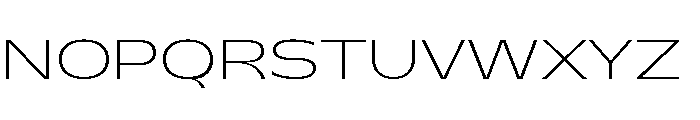 Gatwick Jumbo Variable Thin Font UPPERCASE