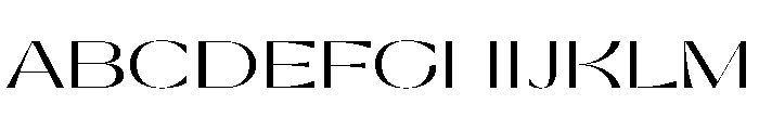 Gatwick Light Glider Font UPPERCASE