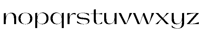Gatwick Light Glider Font LOWERCASE