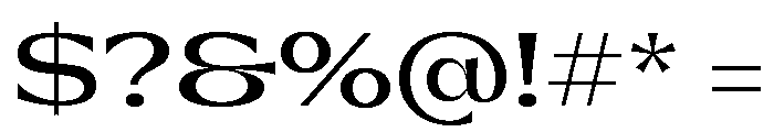 Gatwick Medium Jet Font OTHER CHARS