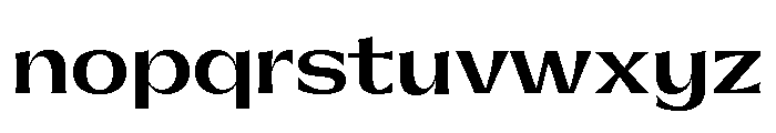 Gatwick Semibold Jet Font LOWERCASE
