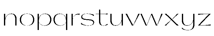Gatwick Thin Glider Font LOWERCASE