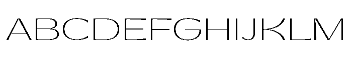 Gatwick Thin Jet 2 Font UPPERCASE