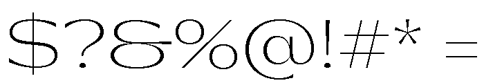 Gatwick Thin Jet Font OTHER CHARS