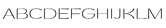 Gatwick Thin Jet Font UPPERCASE