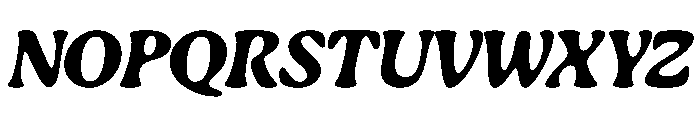 Gaya Unlicensed Black Italic Regular Webfont Font UPPERCASE