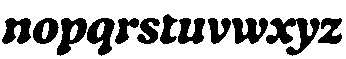 Gaya Unlicensed Black Italic Regular Webfont Font LOWERCASE