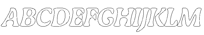 Gaya Unlicensed Bold Italic Regular Webfont Font UPPERCASE