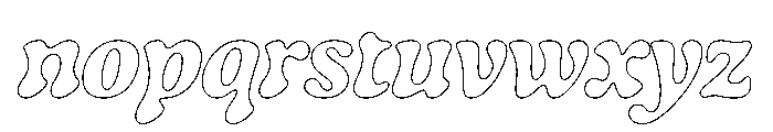 Gaya Unlicensed Bold Italic Regular Webfont Font LOWERCASE