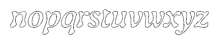 Gaya Unlicensed Italic Regular Webfont Font LOWERCASE