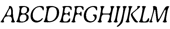 Gaya Unlicensed Light Italic Regular Webfont Font UPPERCASE