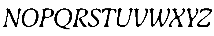 Gaya Unlicensed Light Italic Regular Webfont Font UPPERCASE