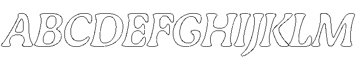 Gaya Unlicensed Medium Italic Regular Webfont Font UPPERCASE