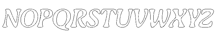 Gaya Unlicensed Medium Italic Regular Webfont Font UPPERCASE