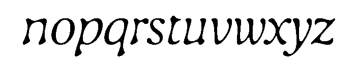 Gaya Unlicensed Thin Italic Regular Webfont Font LOWERCASE